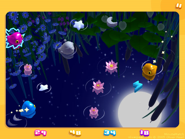 Screenshot du jeu MinuteMatch - Mini-jeu des têtards