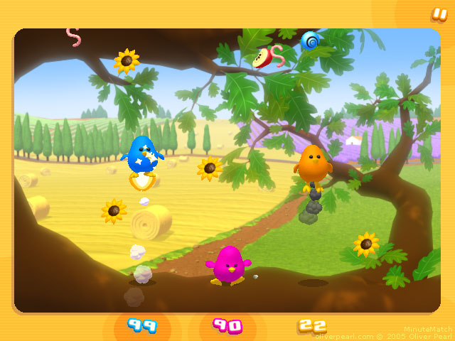 Screenshot du jeu MinuteMatch - Mini-jeu des oiseaux